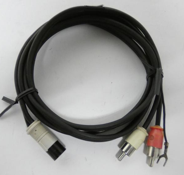 ■DENON レコードプレーヤー DP-790 トーンアーム用5ピン端子→RCA フォノケーブル 1.2m ⑤拍卖