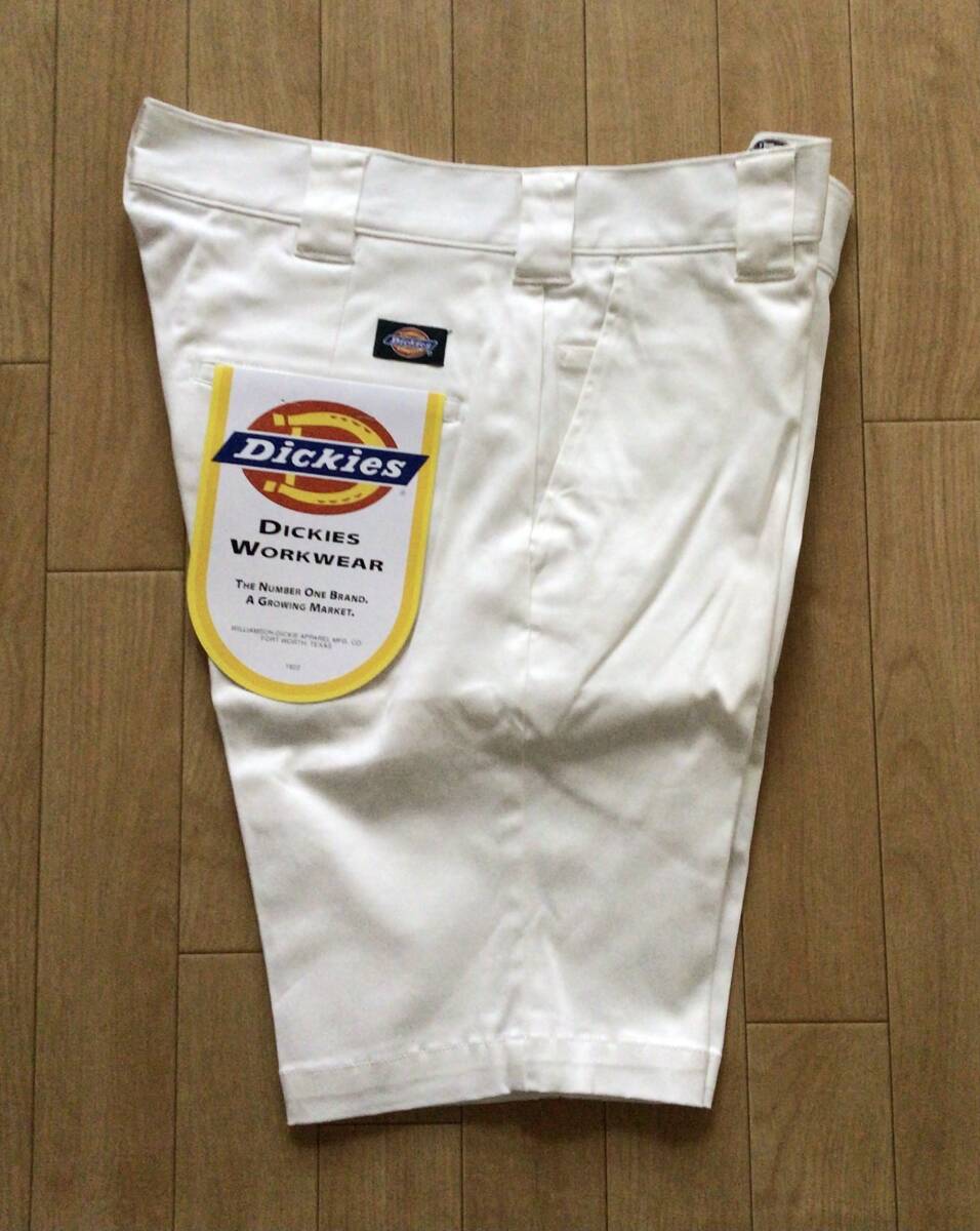 ディッキーズ Dickies ショートワークパンツ ショートパンツ 白 34インチ メンズ ボトムス 未使用 難あり品拍卖