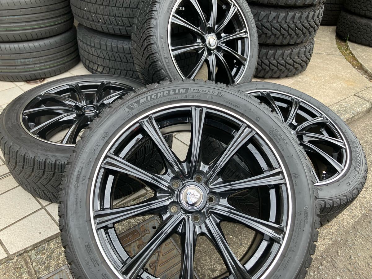 ◆2022年製◆17インチスタッドレスタイヤホイールSET◆PCD100-5H◆ミシュラン/X-ice/プリウス/カローラ/BRZ/ウィッシュ/拍卖
