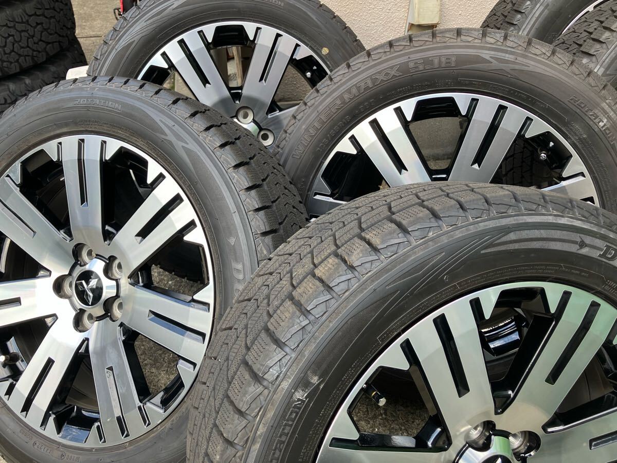 ◆美品◆極上スタッドレス付き◆三菱デリカD5純正◆ウインターマックスSJ8◆225/55R18◆ アウトランダー/エクリプスクロス/D:5/綺麗ですよ!拍卖