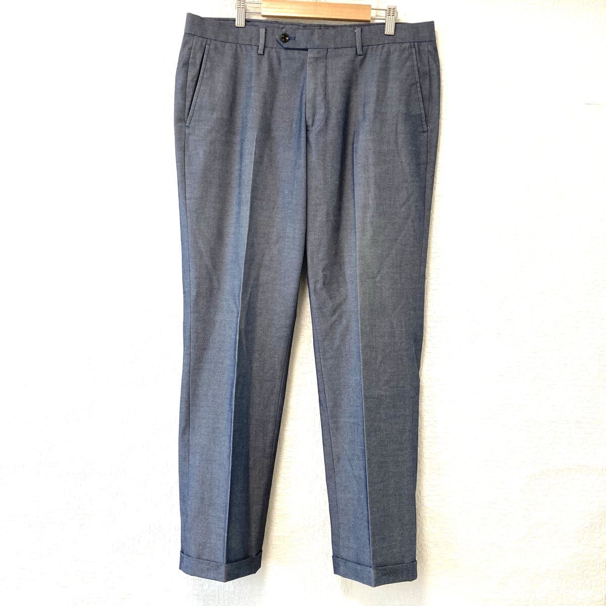 状態良好◎ ゴルフにも!【GREEN LABEL RELAXING】グリーンレーベルリラクシング スラックス パンツ ユナイテッドアローズ 灰 XL/Y36627UU拍卖