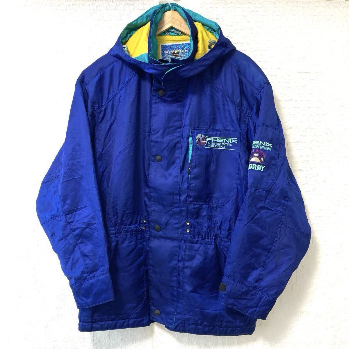 これからのウインターシーズンに◎【PHENX】フェニックス スノーウェア スキージャケット スノボ レトロ ネイビー サイズ90-4-76/Y36671UU拍卖