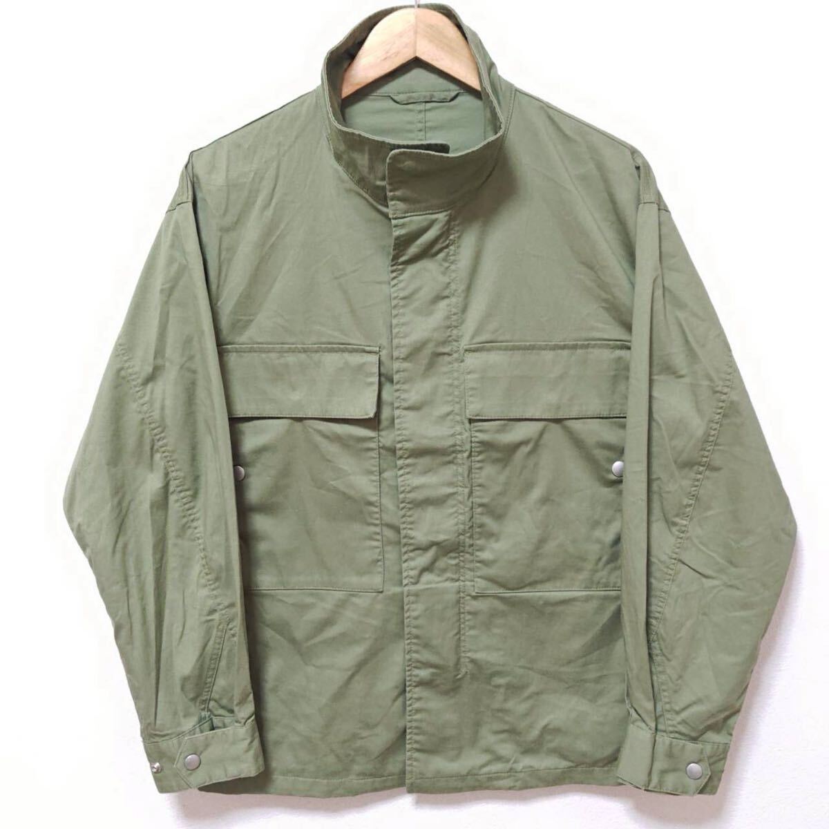 大人ミリタリーに◎【THE SHOP TK】ザショップティーケー タケオキクチ ジャケット スタンドカラー メンズ カーキ サイズM/Y37019jF拍卖