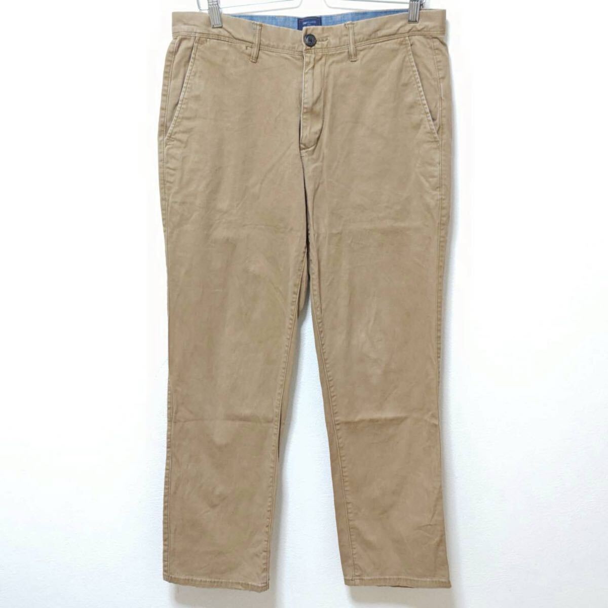 人気ブランド◎【GAP】ギャップ チノパン パンツ ストレート ストレッチ コットン アメカジ メンズ ライトブラウン サイズW32/Y37020jF拍卖