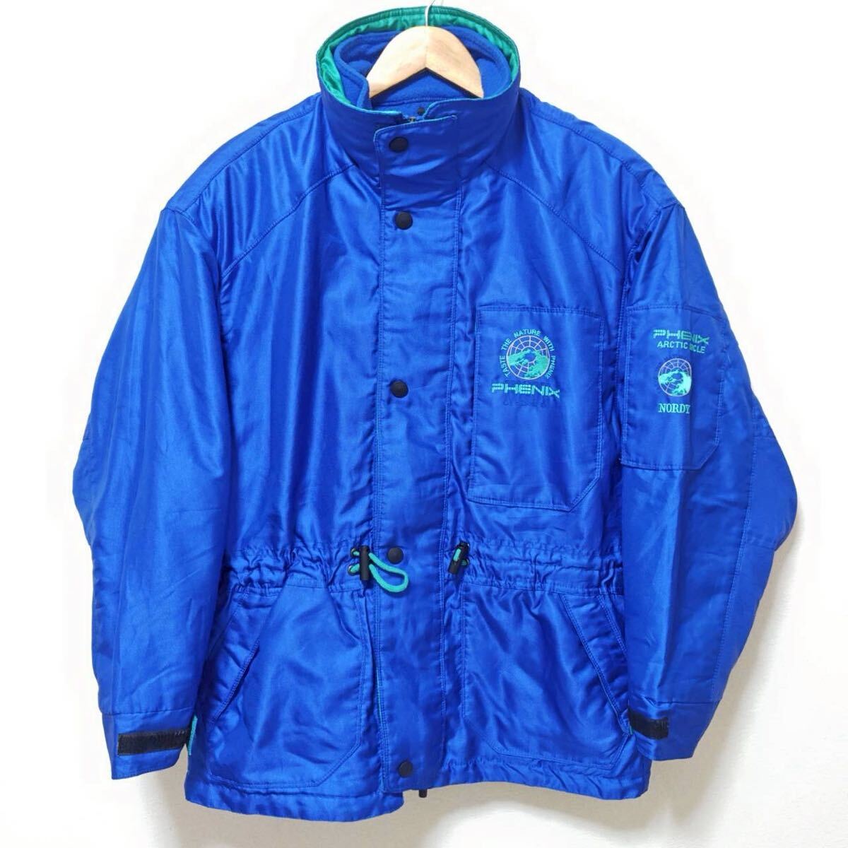 2WAY◎【PHENIX】フェニックス スノーウェア ジャケット ライナー着脱可 スキー スノボ 雪山 アウトドア メンズ ブルー サイズM/Y37023jF拍卖