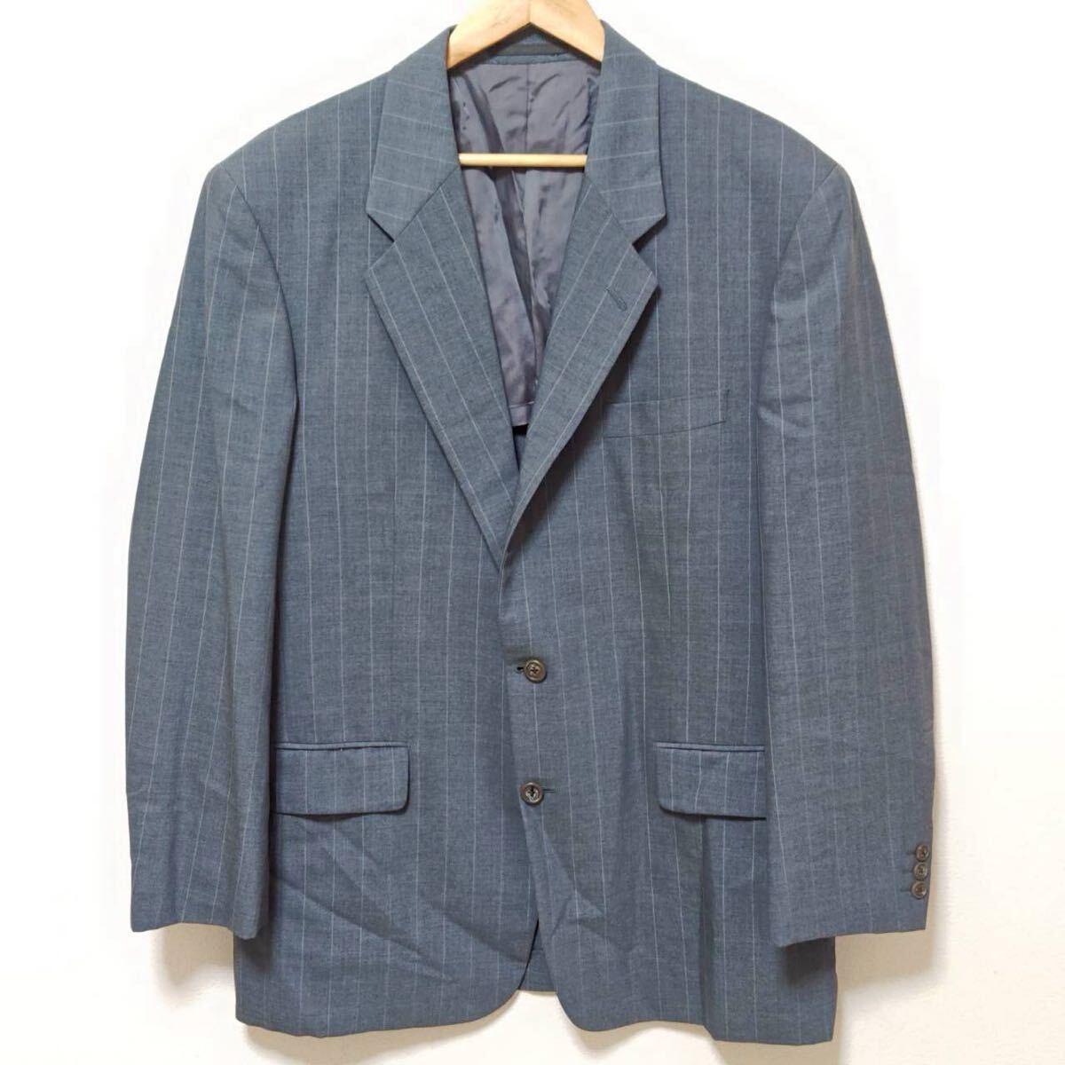 ビックサイズ◎【BARNEYS NEWYORK】バーニーズニューヨーク ジャケット テーラード スーツ メンズ グレー サイズA7(XL相当)/Y37024jF拍卖