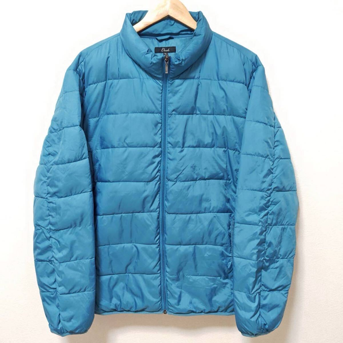 ビックサイズ◎【Closshi】クロッシー 中綿 ジャンパー アウター 軽量 カジュアル アウトドア 防寒 メンズ ブルー系 サイズ3L/Y37028jF拍卖