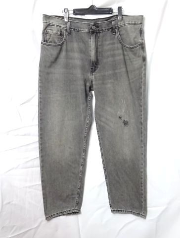 リーバイス Levi's 550 '92 W38 ダメージジーンズ リラックスフィット デニムパンツ ブラックデニム グレー レプリカ 復刻拍卖