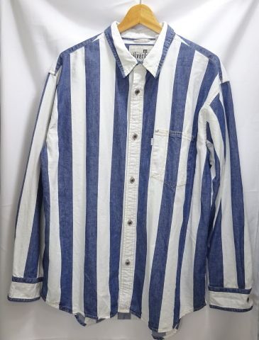 Levi's SILVERTAB リーバイス シルバータブ オーバーサイズ ストライプ柄 デニムシャツ ヒッコリーストライプ 拍卖