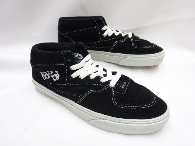 VANS HALF CAB 24cm バンズ ハーフキャブ オール スエード ブラック 黒 ヴァンズ スウェード拍卖