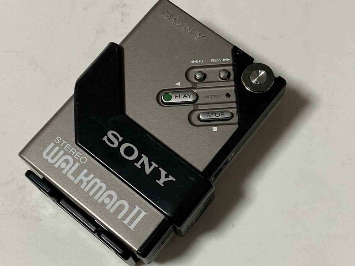 SONY ソニー WALKMANⅡ ステレオウォークマン WM-2 シルバー /カバー付き拍卖