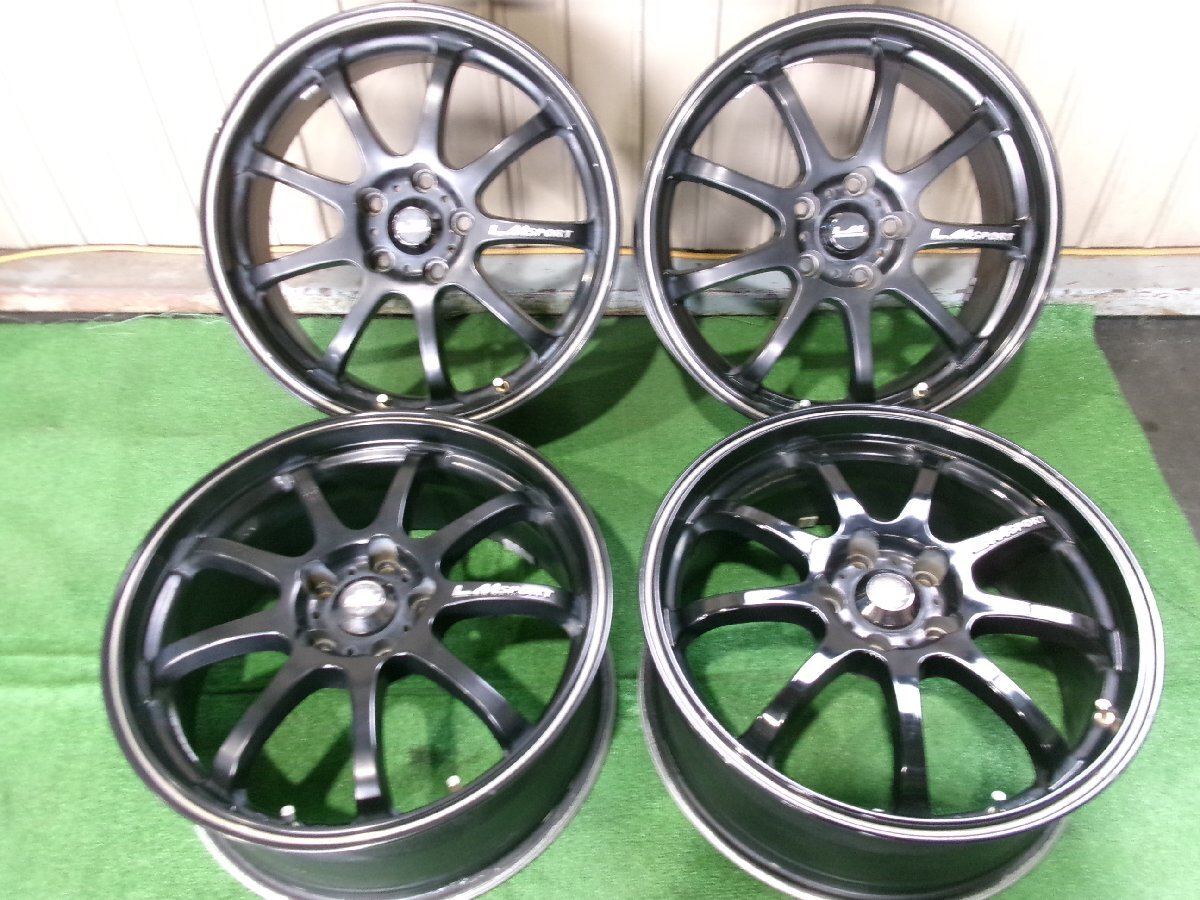 LM SPORT 18インチ アルミホイール 18X7.5J+50 5H PCD114.3 4本セット Y7.1014拍卖