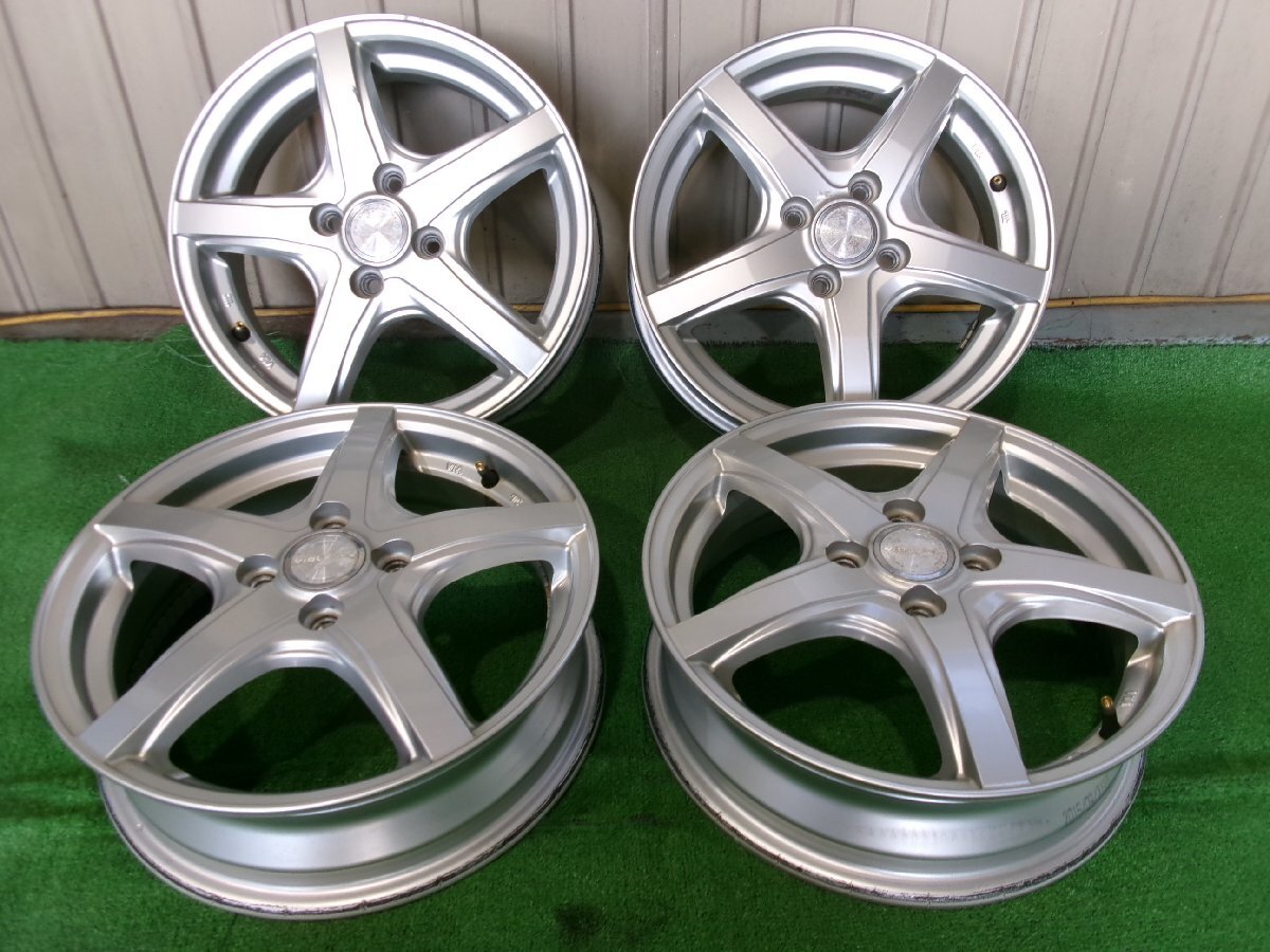 VIOLENTO 15インチアルミホイール 15X4.5J+45 4H PCD100 軽自動車 4本セット Y7.1062拍卖