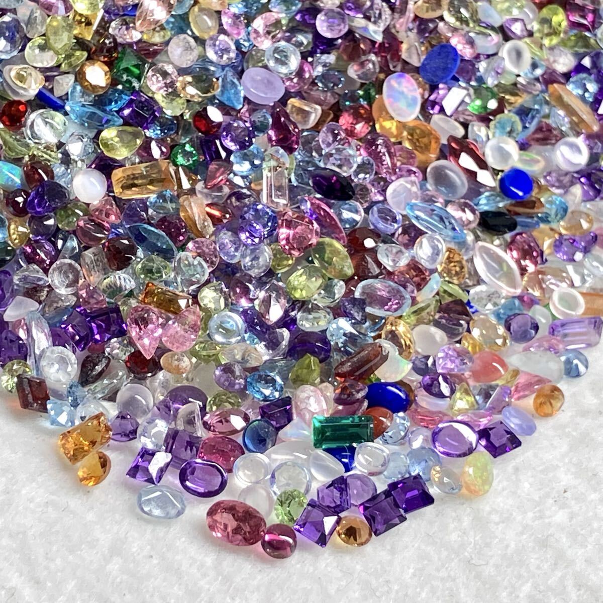 小粒大量!!☆色石おまとめ888ct☆n 約177.6g エメラルド アクアマリン アメジスト シトリン ガーネット ペリドット ルース w2た11拍卖