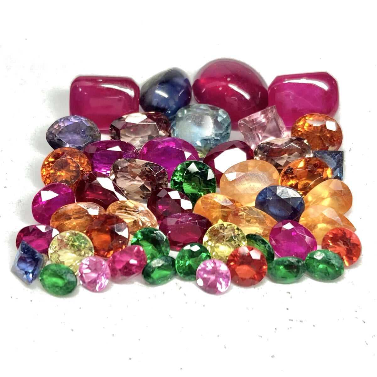 ☆色石おまとめ38ct☆n 約7.6g ルース 裸石 ルビー スピネル ガーネット ミント グリーン カラーチェンジ アンデシン 天然 w2す53拍卖