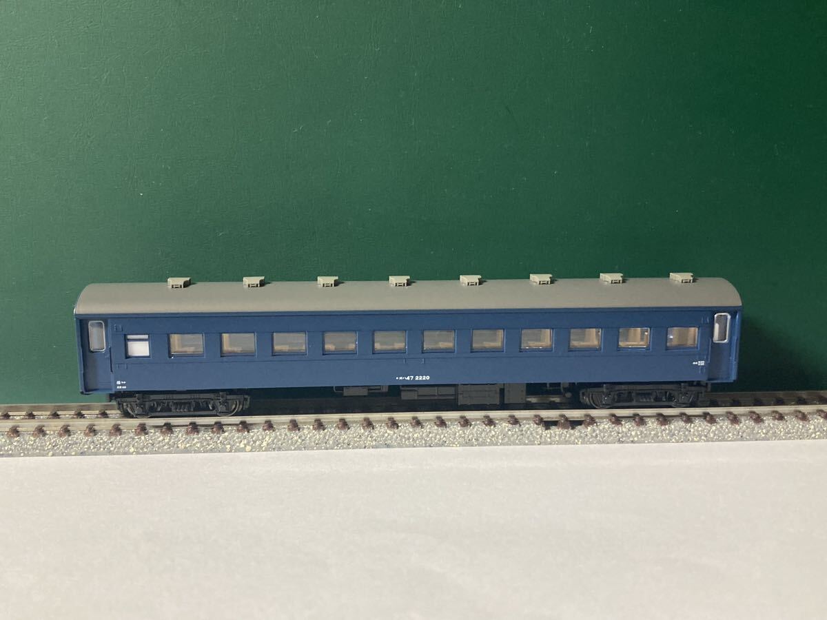 KATO オハ47 2220 旧型客車 ブルー 室内灯取付拍卖