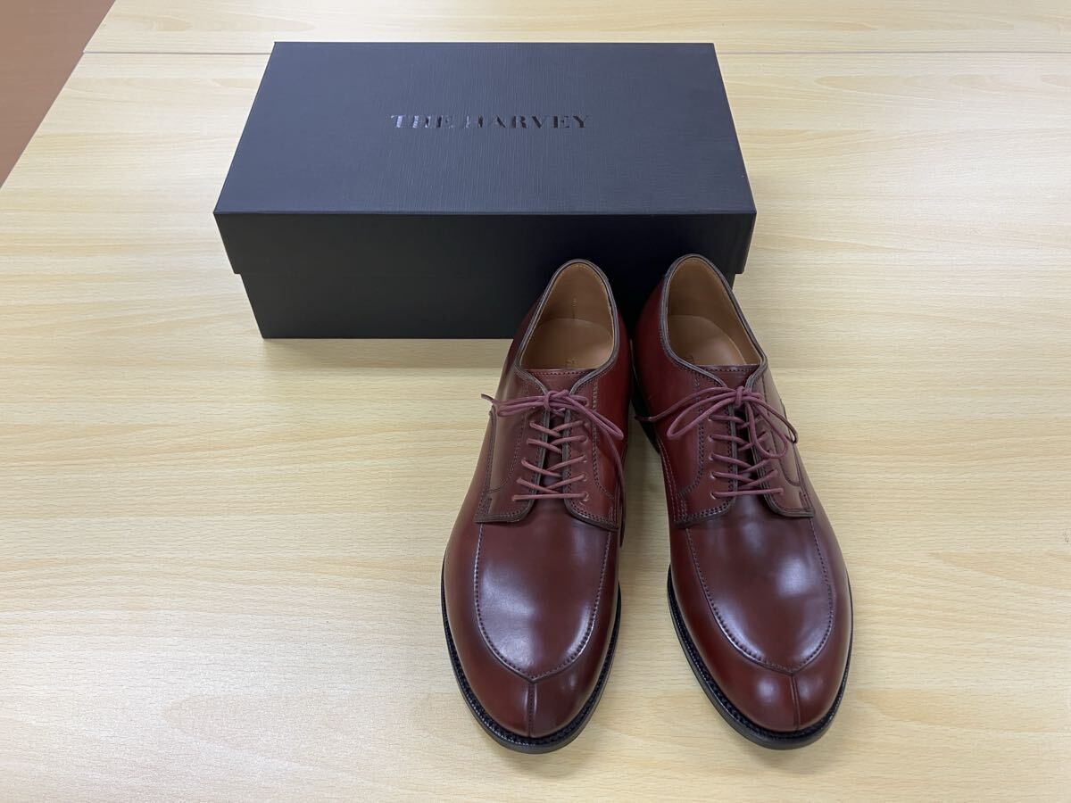 【未使用】 THE HARVEY Shell Cordovan Vチップ 41.0 BORDEAUX コードバン ボルドー拍卖