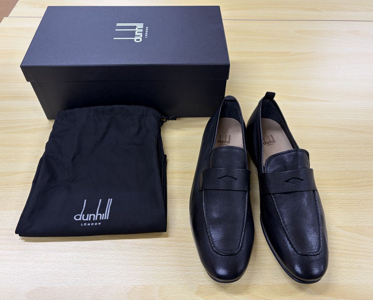 【試着のみ】 dunhill ダンヒル 革靴 チルターン スリッポン 黒 サイズ41拍卖