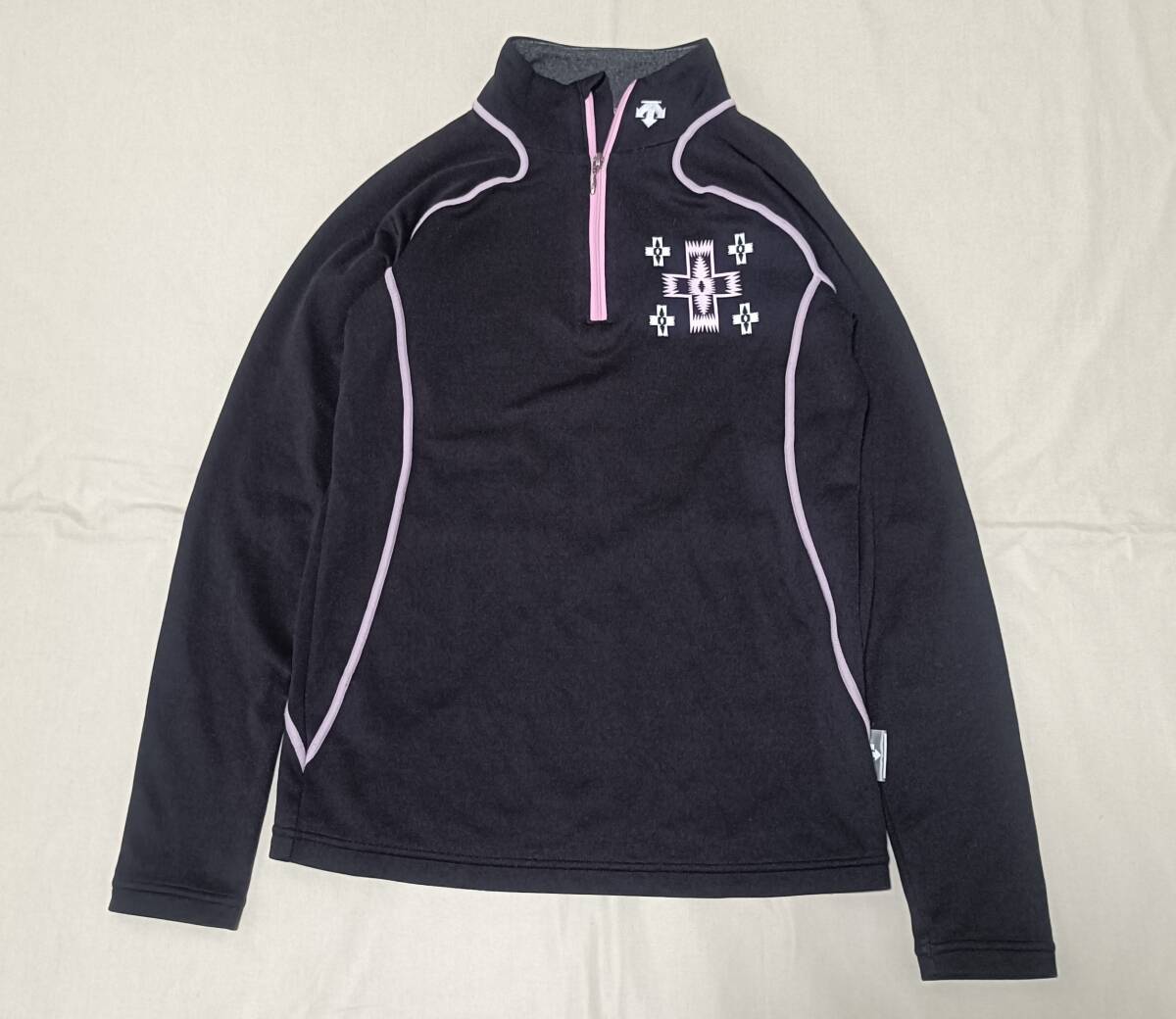 DESCENTE デサント スキーインナー ハーフジップ 長袖 シャツ 140cm 女の子 ジュニア キッズ 8076拍卖