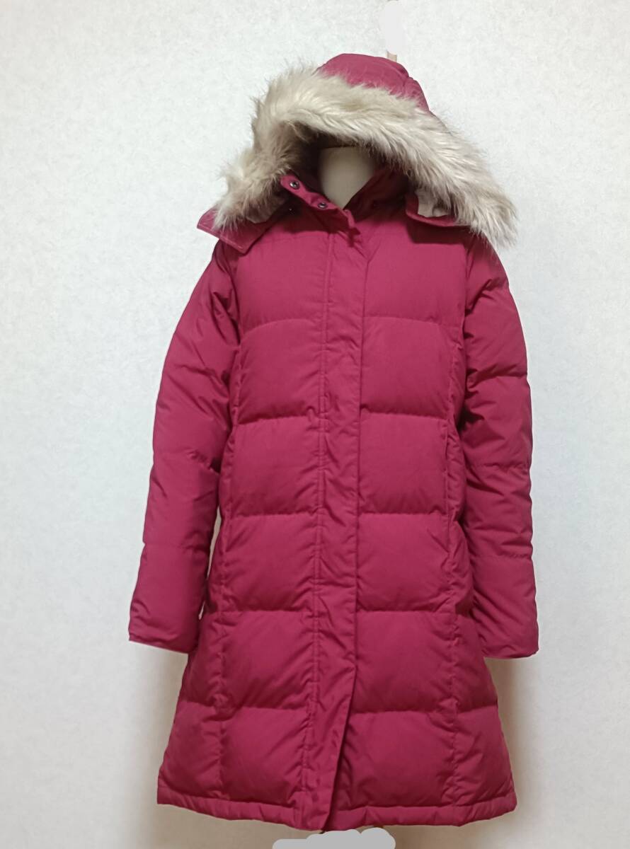 宅急便送料込み L.L.Bean エルエルビーン グースダウン80%以上 ロング ダウンコート レディースXS M フード付き 防寒 8088拍卖