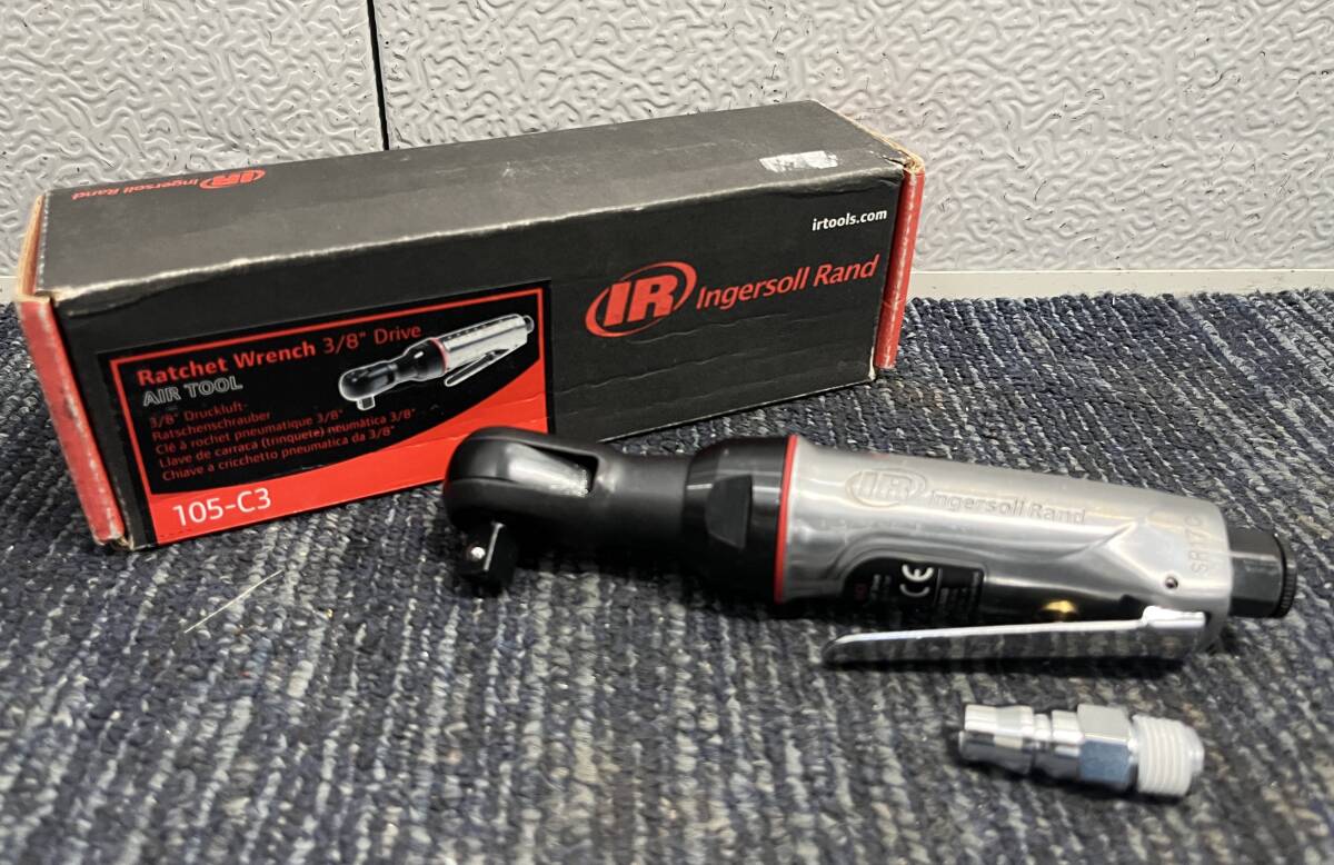 【未使用に近い】Ingersoll Rand インガーソールランド エアラチェットレンチ 105-C3 9.5sp/3/8インチ エアーラチェットレンチ 10458拍卖