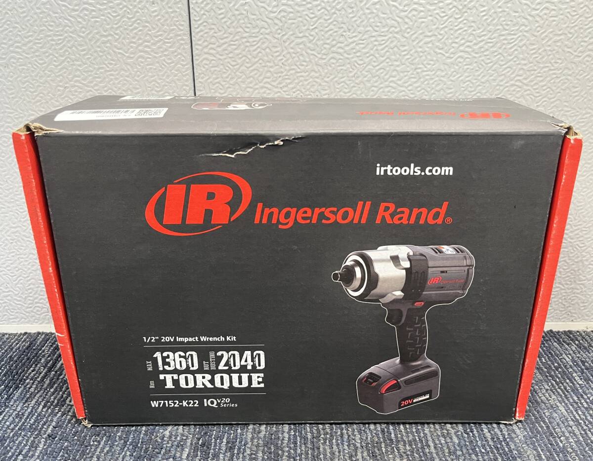 【新品未使用品】ingersoll Rand インガソールランド 充電式インパクトレンチ 20V W7152-K22 差込角1/2 12.7mm 高トルクインパクト 10459拍卖