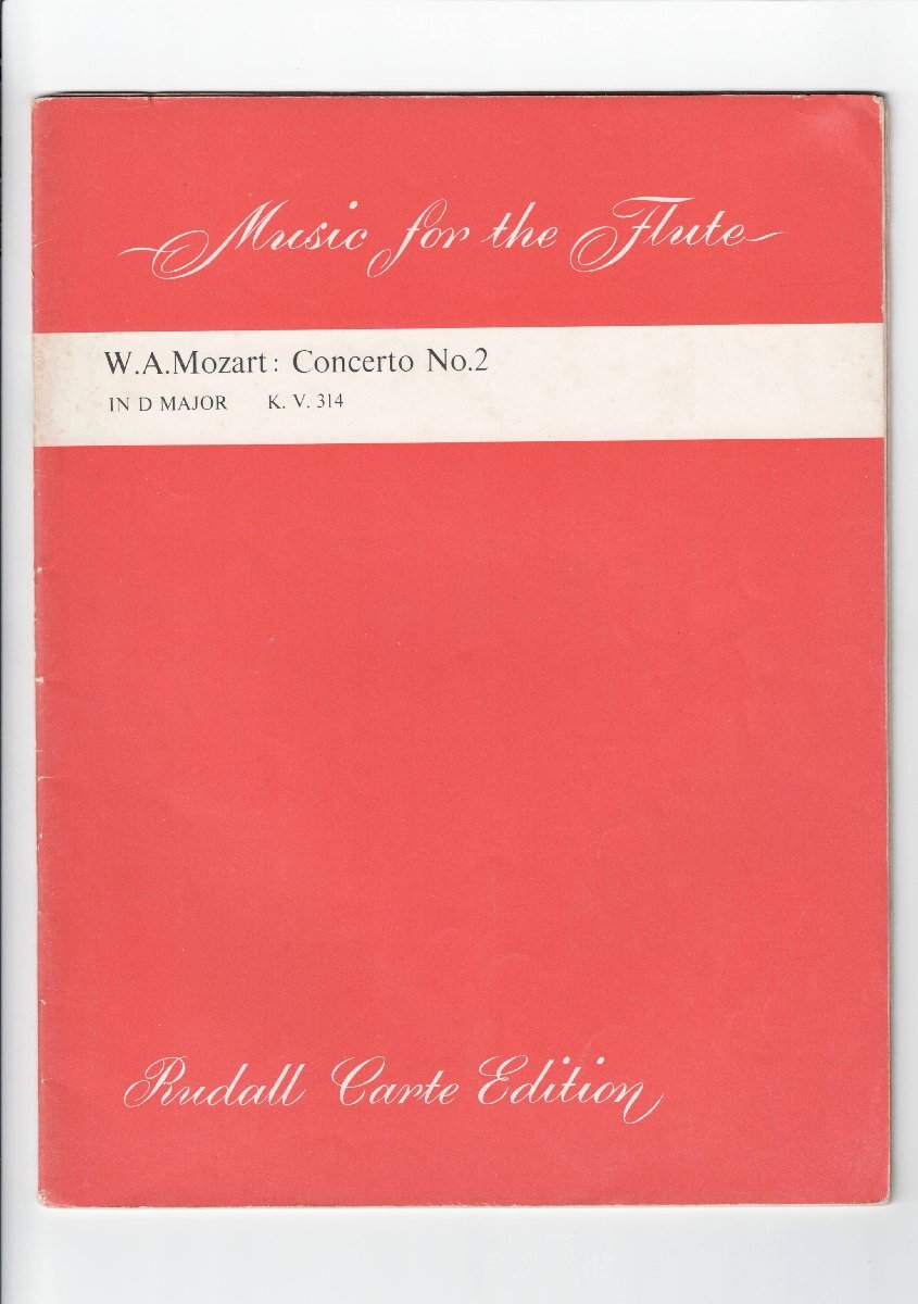 送料無料 フルート楽譜 モーツァルト:フルート協奏曲第2番 ニ長調 K.314 フルート&ピアノ拍卖