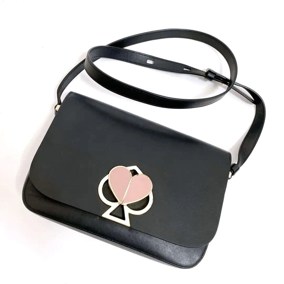 ケイトスペード kate spade NEW YORK ハート ツイストロック ブラック ショルダーバッグ拍卖