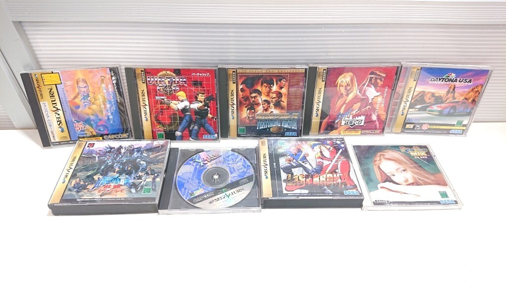 A60 SEGA セガサターン ソフト 9本 エックスメン ストリートファイターZERO 全日本プロレス オヴアンレイ バーチャコップ バンパイアハンタ拍卖