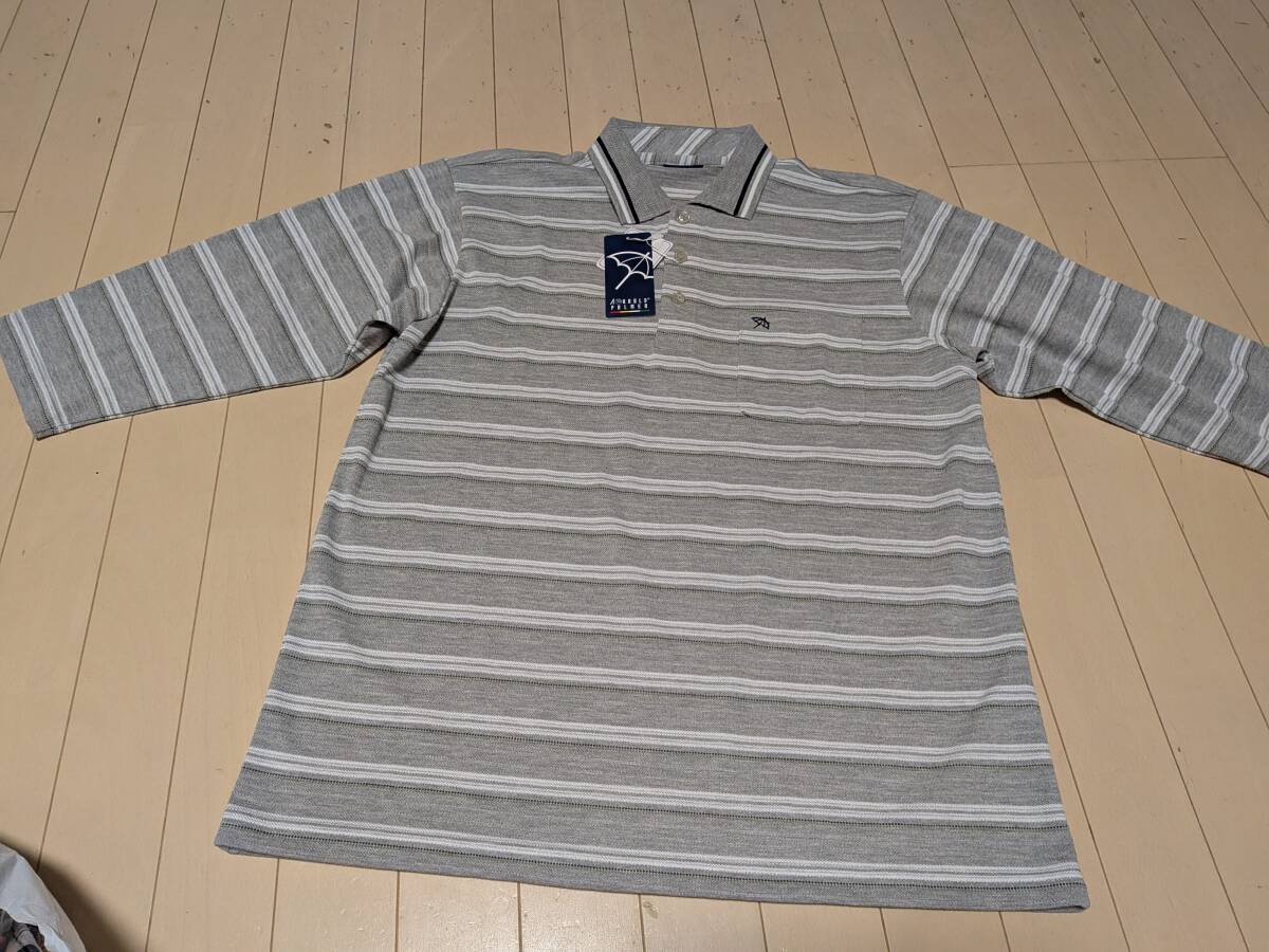 新品 アーノルドパーマー メンズ ポロシャツ L ボーダー拍卖