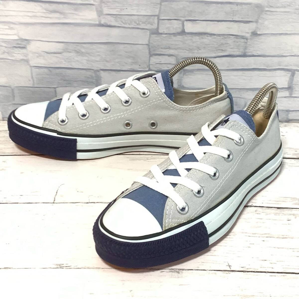 R9588bA CONVERSE ALL STAR|コンバースオールスター 22.5cm ローカットスニーカー グレー レディース シューズ拍卖