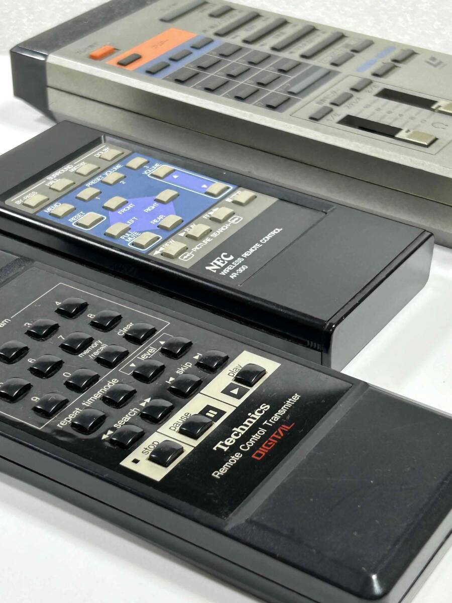 【ジャンク】ビンテージリモコン 3点セット ★ NEC AR-300 (本体取説付き) ★ Technics EUR64192 ★ Pioneer CU-V500【まとめて】拍卖