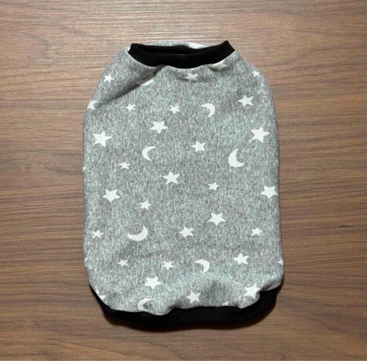 月 星柄 タンクトップ Sサイズ 犬服 ハンドメイド拍卖