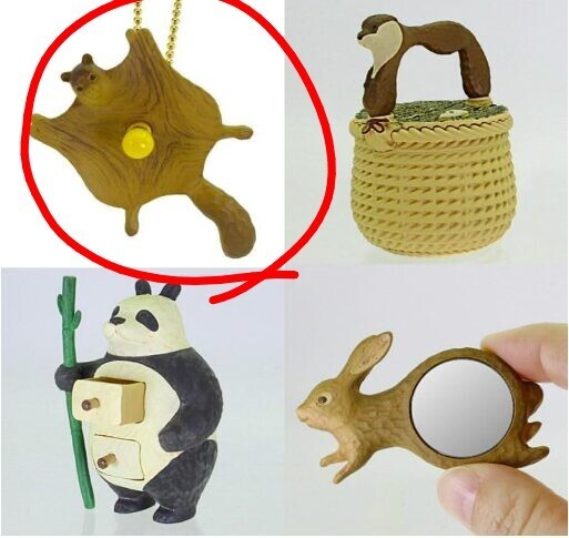 KIYATA ミニチュアコレクション 木工アート ガチャ ムササビランプ拍卖