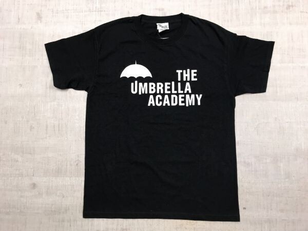 新品タグ付き ザアンブレラアカデミー THE UMBRELLA ACADEMY ドラマ アメコミ Netflix 半袖Tシャツ メンズ コットン100% M 黒拍卖