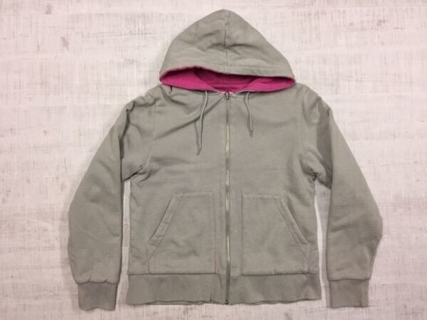リアルクロージングブランド rcb real clothing brand アメカジ スポーツ スウェットパーカー レディース ライトグレー/ピンク拍卖
