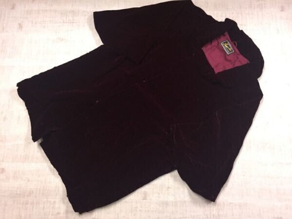 KAEMENA SUPERIOR 西ドイツ製 羽織り Frederick W Kaemena & Co キモノ 着物スリーブ ベロア ベルベット KIMONOジャケット レディース 紫拍卖