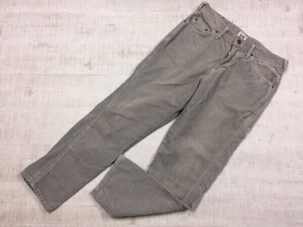 ナノユニバース nano・universe × リー Lee コラボ テーパード コーデュロイパンツ ボトムス メンズ 日本製 小さいサイズ XS グレー拍卖