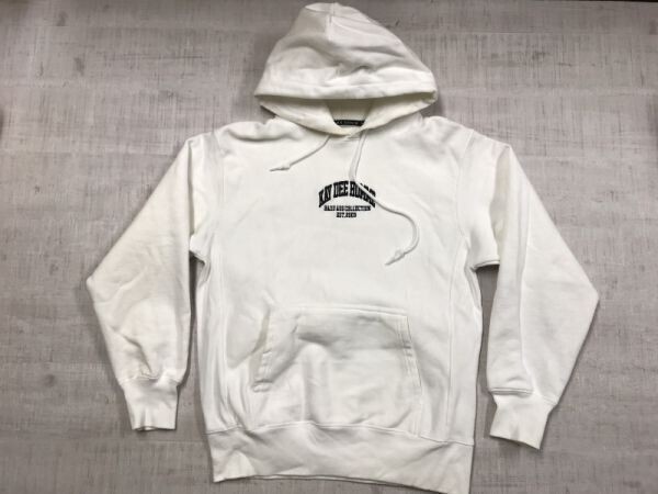 KAY DEE HOMME クライムデニム KRHYME DENIM ストリート ヒップホップ 刺繍 スウェット パーカー プルオーバー メンズ 裏起毛 M 白拍卖