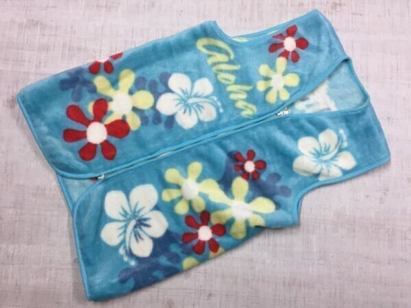 ディズニー DISNEY リロアンドスティッチ キャラクターグッズ 総柄 サーフ フリース ベスト 大人用 青拍卖