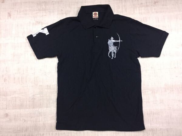 レッドブロス RED BROS. スポーツ アメカジ ゴルフ ケンタウロス 半袖ポロシャツ メンズ S 紺拍卖