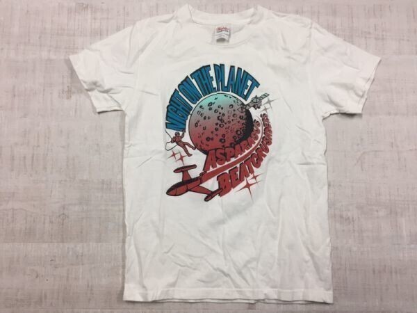 ASPARAGUS アスパラガス BEAT CRUSADERS ビートクルセイダーズ ツアー 2007 NIGHT ON THE PLANETARIUM バンドTシャツ 150 白拍卖