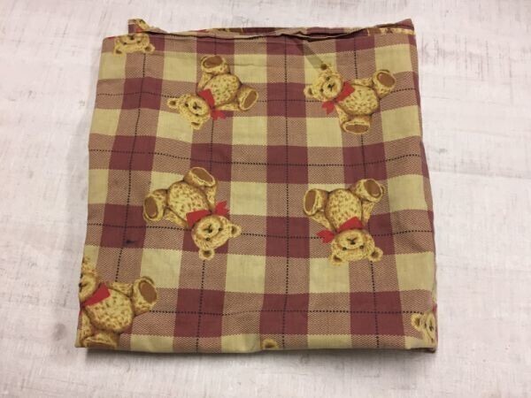 オールド レトロ テディベア くまちゃん 熊 キャラクター ファンシー 可愛い 布 生地 マルチカバー 多用途 DIY エンジ系拍卖