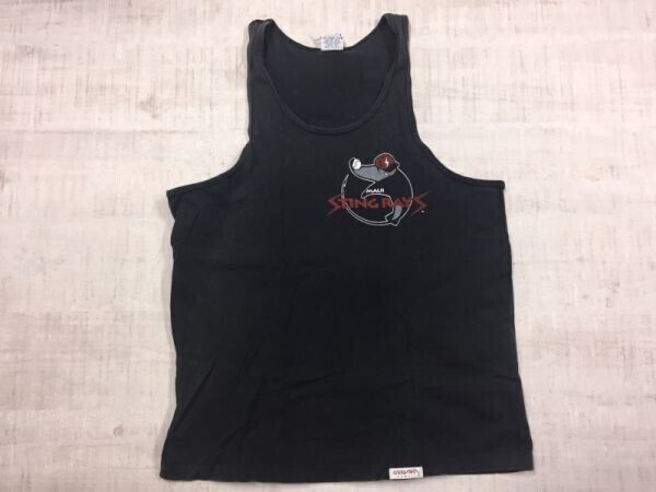 USA製 クレイジーシャツ Crazy Shirts ハワイ マウイ・スティングレイズ スーベニア お土産 タンクトップ メンズ S 黒拍卖