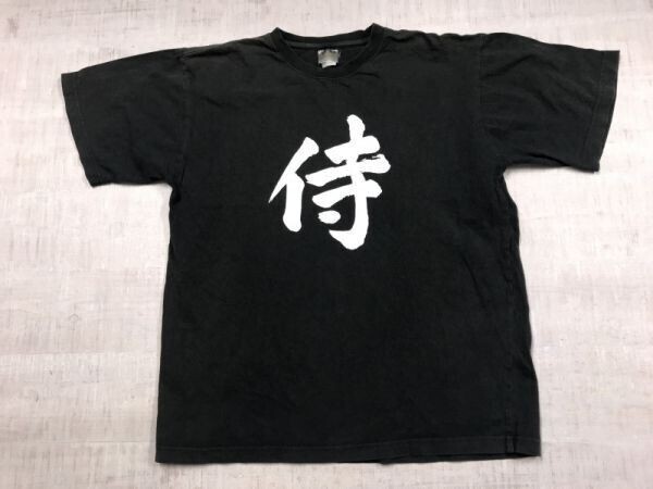 FLORIDAWIND SPORTS SPIRIT 侍 漢字 日本語 江戸 戦国 歴史 スーベニア お土産 旅行 インバウンド 半袖Tシャツ カットソー メンズ 黒拍卖