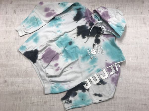 VACATION FOREVER ラスベガス LAS VEGAS エスニック タイダイ 絞り染め ストリート スーベニア プルオーバー スウェット パーカー メンズ拍卖