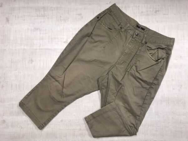 ハレ HARE ストリート モード Y2K 00s 古着 クロップド サルエル パンツ ボトムス メンズ コットン97% ポリウレタン3% L グレー拍卖