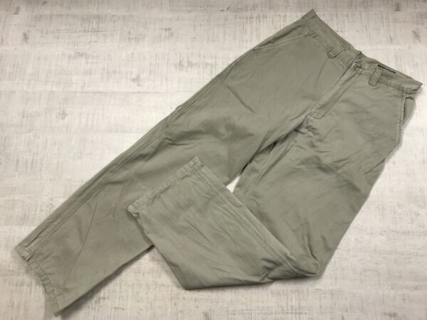 オールド ユニクロ OLD UNIQLO レトロ 80s 90s アメカジ US NAVYタイプ ワイド チノ トラウザーズ パンツ ボトムス メンズ ベージュ拍卖