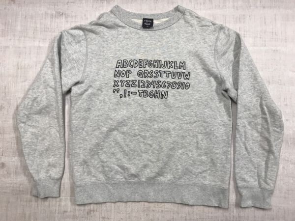 ユニクロ UNIQLO × キースヘリング Keith Haring 現在アート ストリート スウェット トレーナー プルオーバー メンズ 綿100% M グレー拍卖