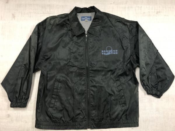 ドメニコ・バレンティノ DOMENICO VALENTINO オールド レトロ ストリート スポーツ コーチジャケット メンズ ベンチレーション L 黒拍卖